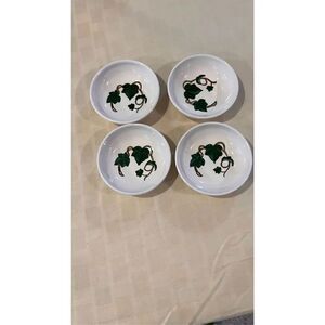 Vintage Metlox Poppy Trail California Ivy Handpainted Fruit Berry Bowl Set of 4